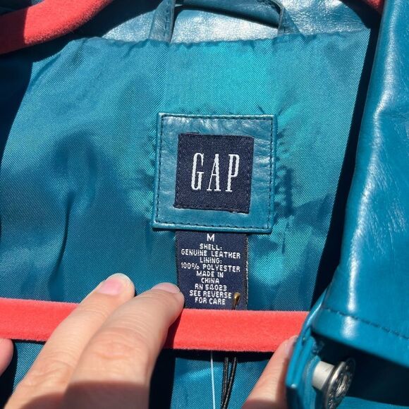 GAP Leather Jacket NWT - Picture 6 of 10